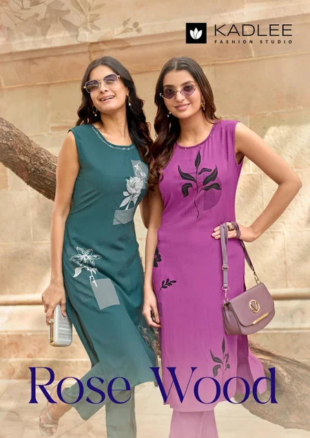 Rose Wood By Kadlee Rayon Printed Wholesale Kurti With Bottom Suppliers In Mumbai
